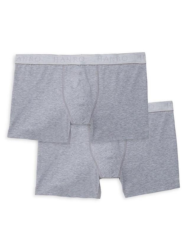 Mens Cotton Essentials 2-Pack Boxer Briefs Product Image