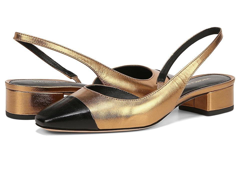 Veronica Beard Cecile Sling Dark Gold) Women's Shoes Product Image