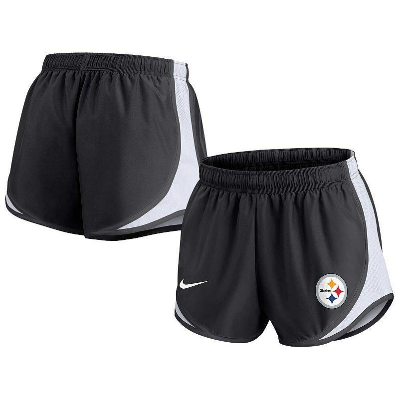 Womens Nike Black Pittsburgh Steelers Plus Size Tempo Shorts Product Image