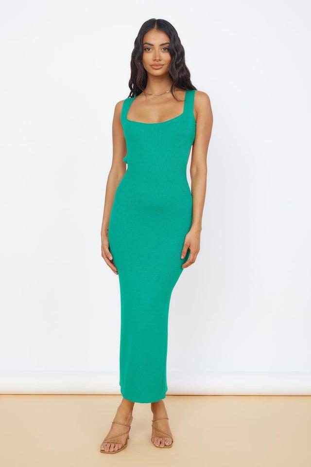 Coastal Dreams Maxi Dress Green Product Image