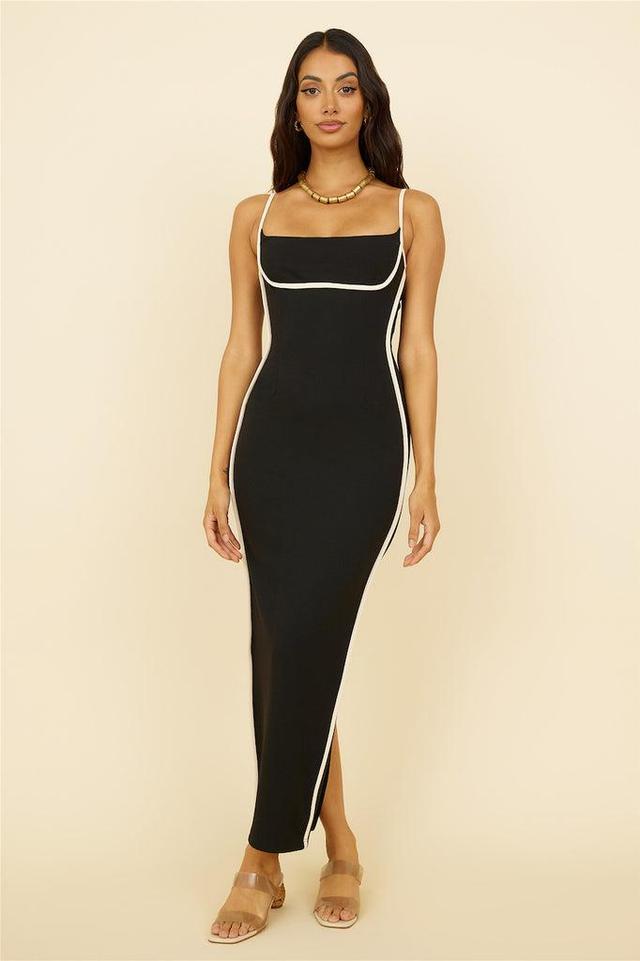 Heart Of Mine Maxi Dress Black Product Image