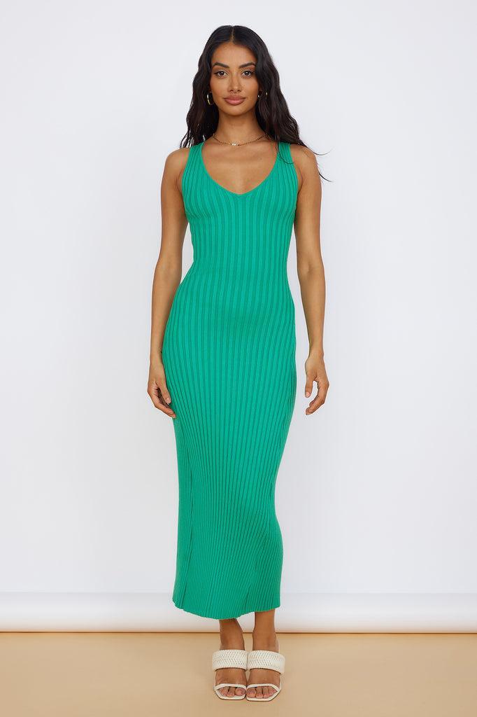 Radiant Glow Maxi Dress Green Product Image