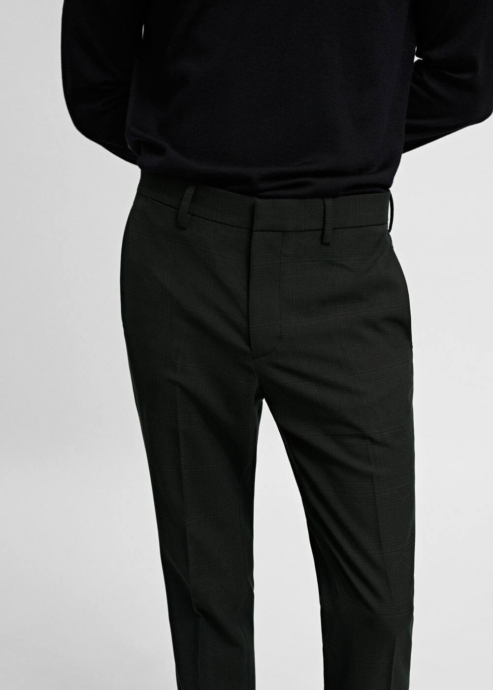 MANGO MAN - Stretch fabric super slim-fit suit pants greenMen Product Image