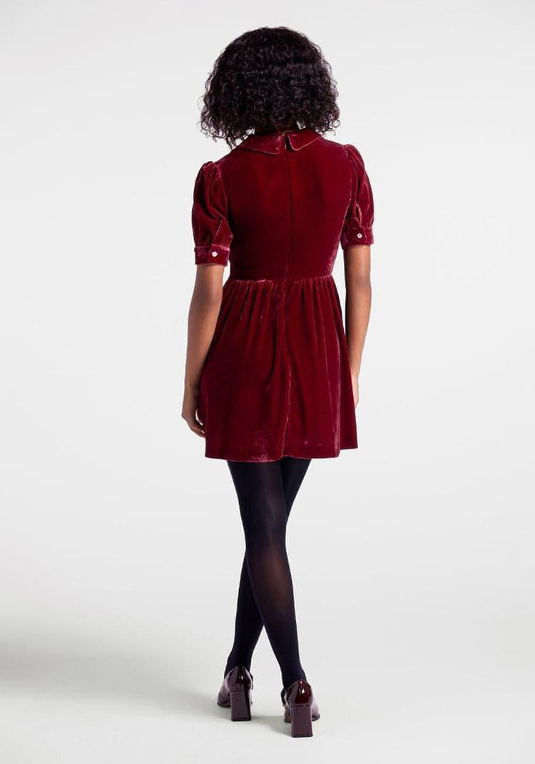 Such A Stunner Velvet Shirt Dress Product Image