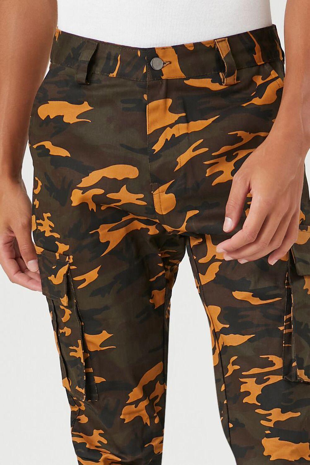 Twill Camo Print Slim-Fit Pants | Forever 21 Product Image