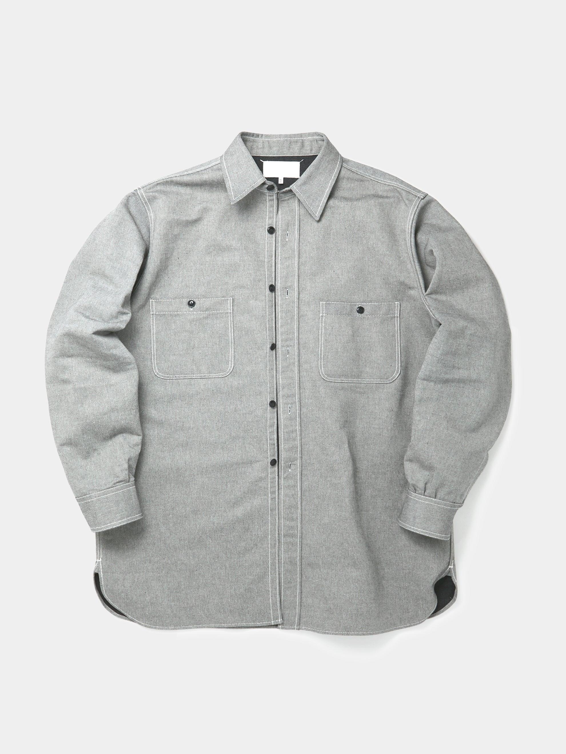 10oz Black Broken Twill Shirt (Caviar) Product Image