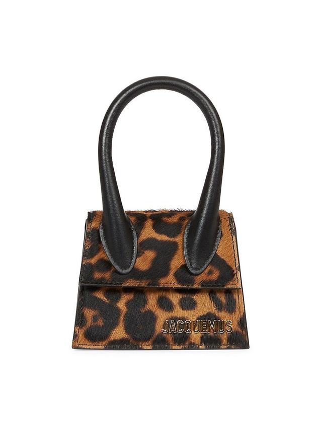 Womens Le Chiquito Leopard Calf Hair Top-Handle Bag Product Image