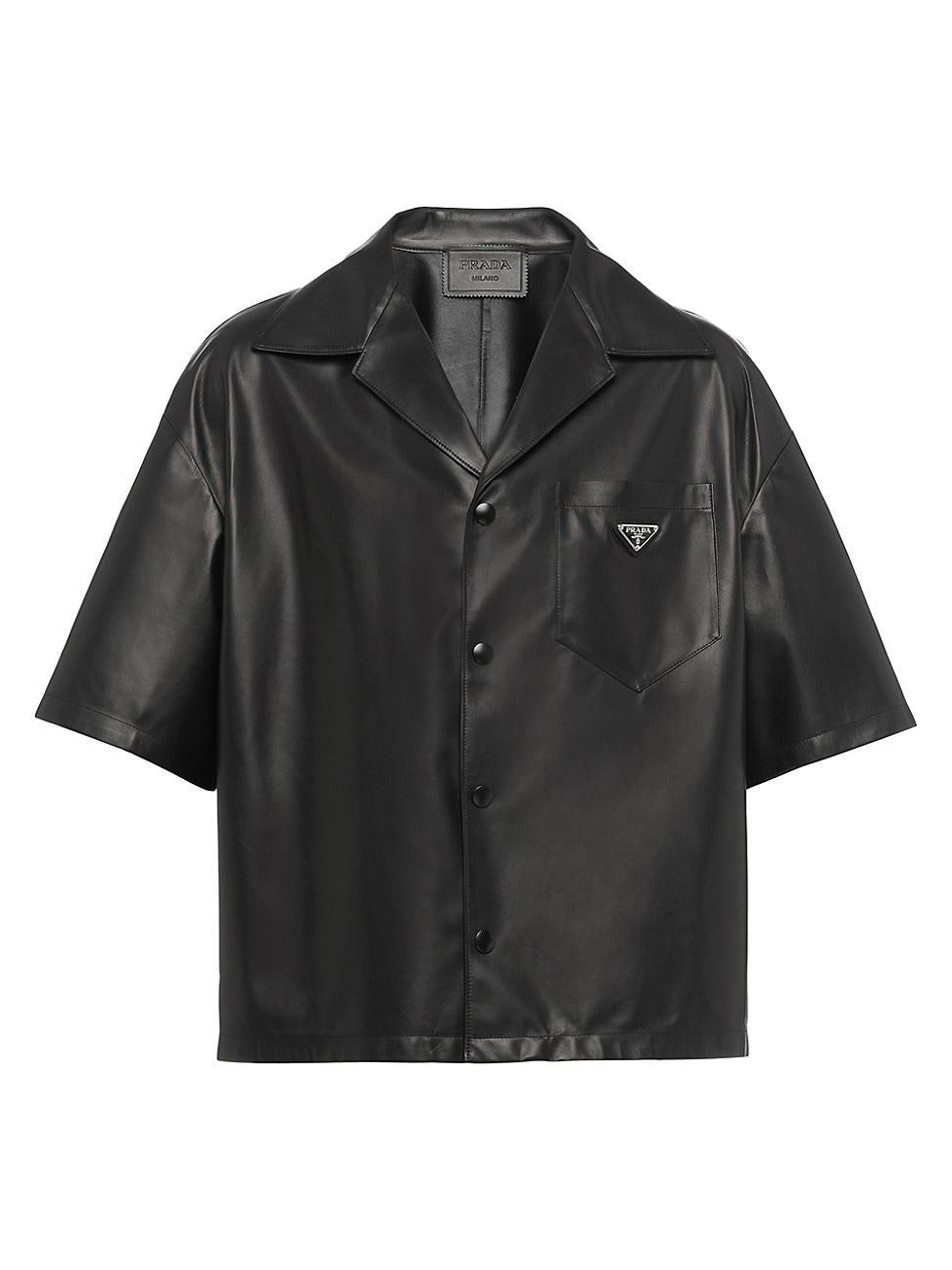 Mens Nappa Leather Shirt Product Image