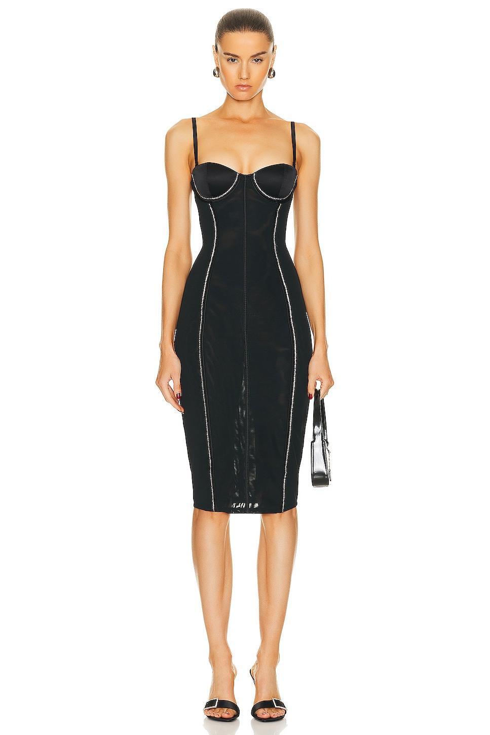 fleur du mal Brilliant Mesh Bustier Dress Product Image