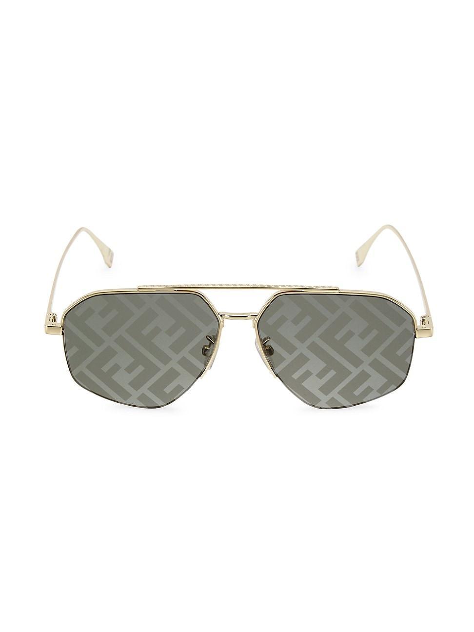 The Fendi Travel 56mm Geometric Sunglasses Product Image