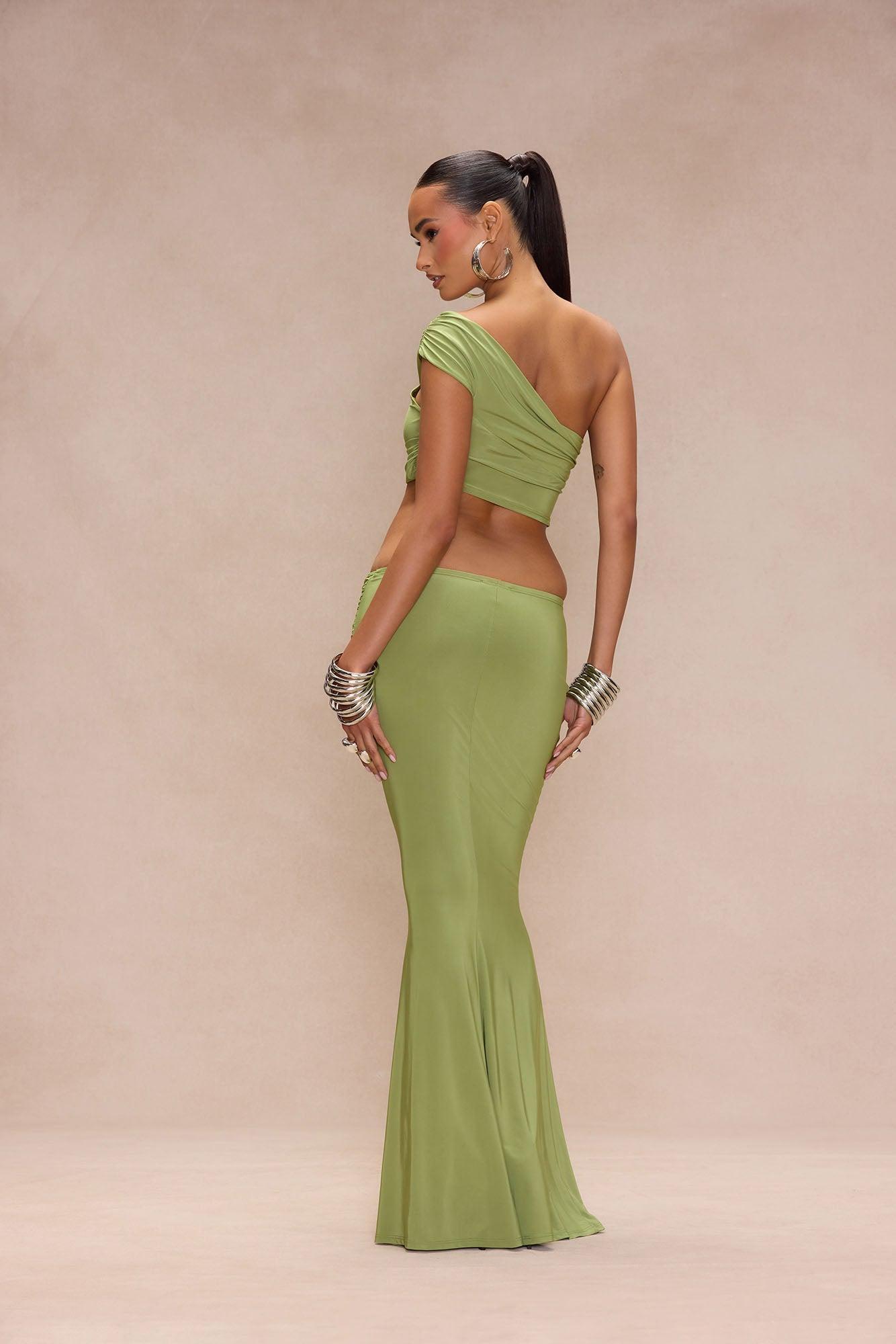 Naya Cut Out Maxi Dress - Green Product Image