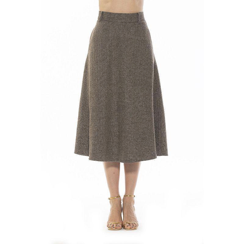 Womens ALEXIA ADMOR Leonie Tweed Full Maxi Skirt product image