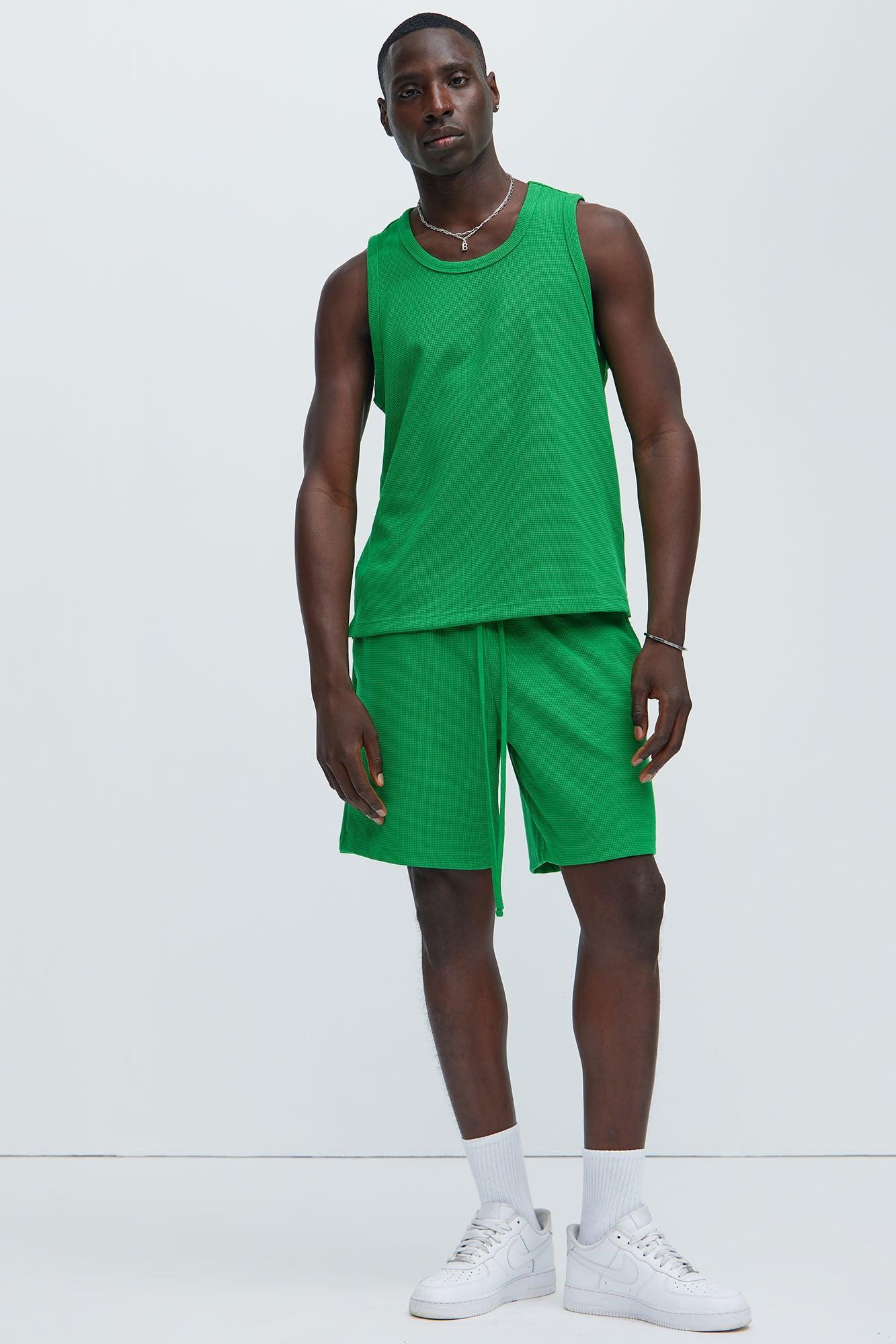 Cairo Textured Tank - Green Product Image