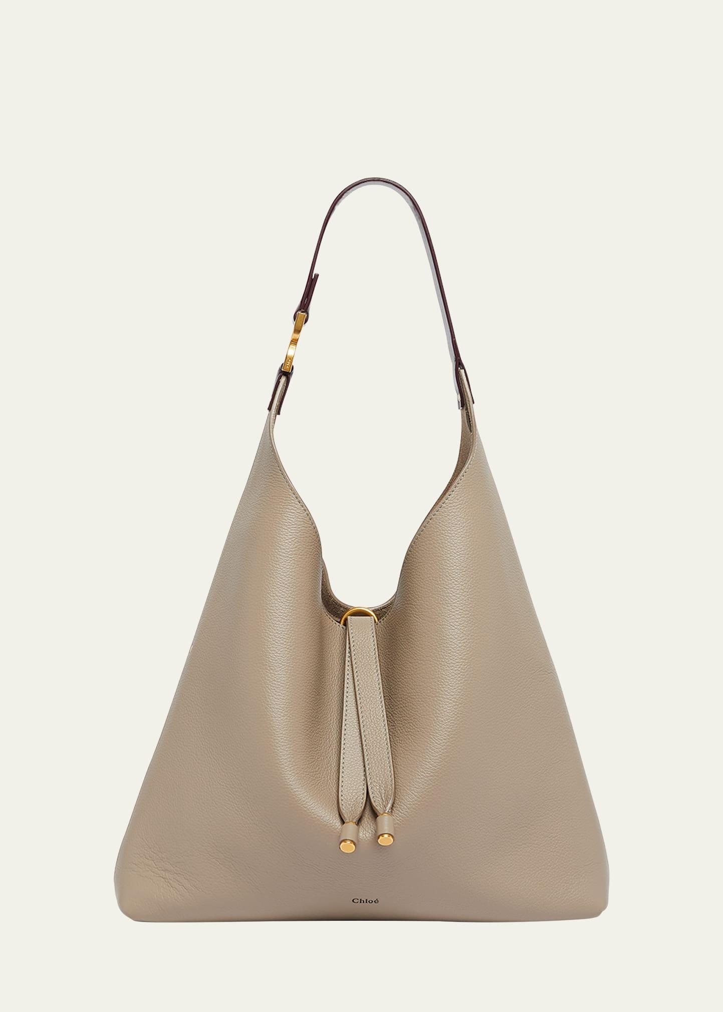 Marcie Hobo Bag in Grained Leather Product Image