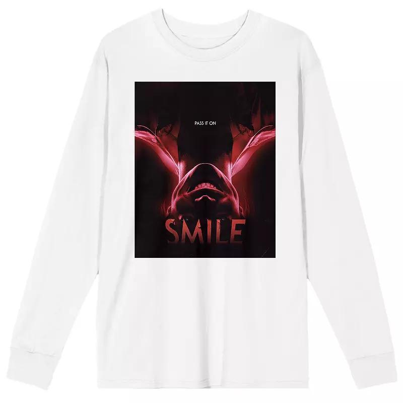 Men's Smile Upside-Down Smiling Long Sleeve T-Shirt Product Image