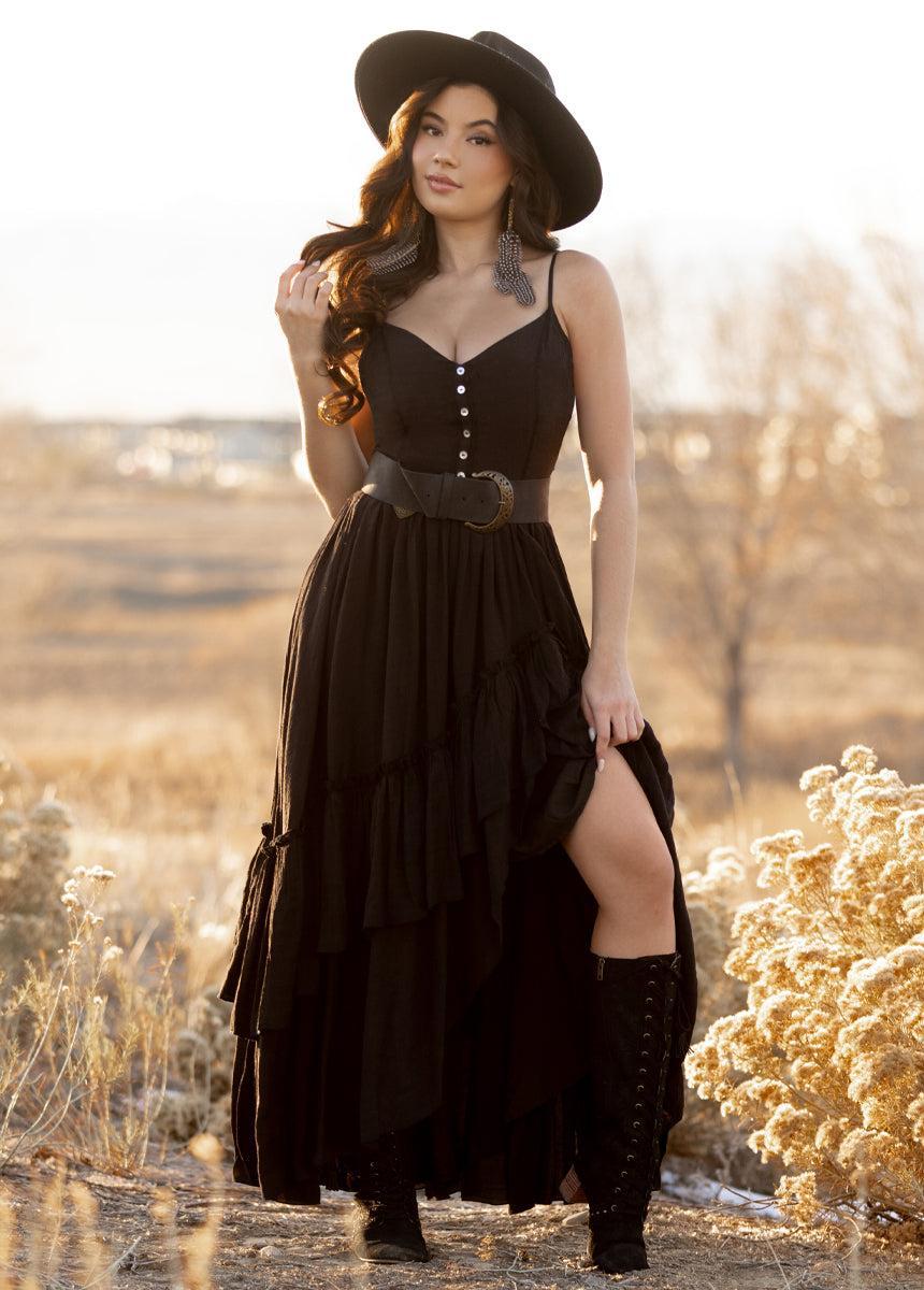 Everlie Dress in Black Product Image