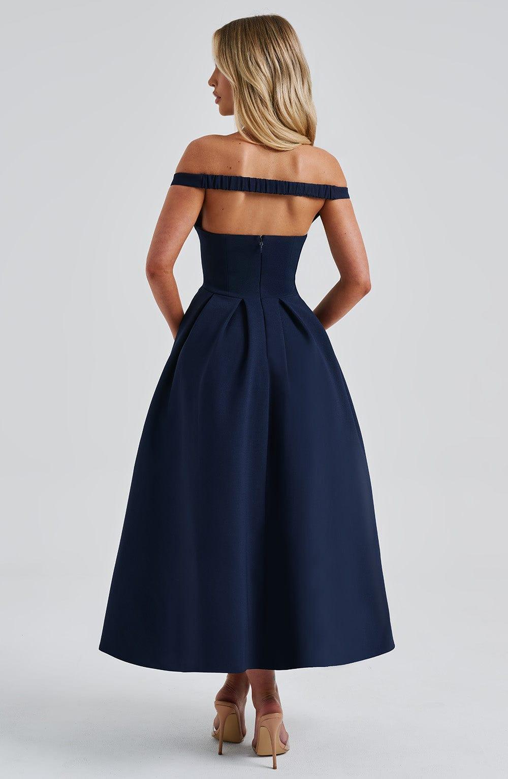 Lanetta Midi Dress - Navy Product Image