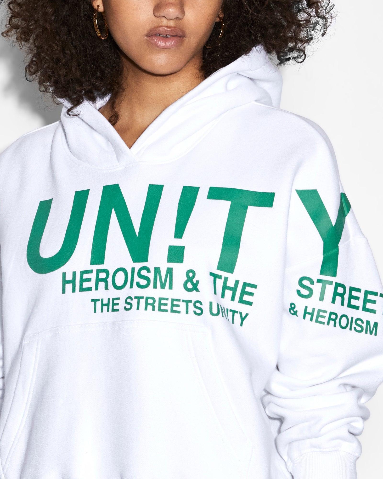 UNITY SLOUCH HOODIE WHITE Female Product Image