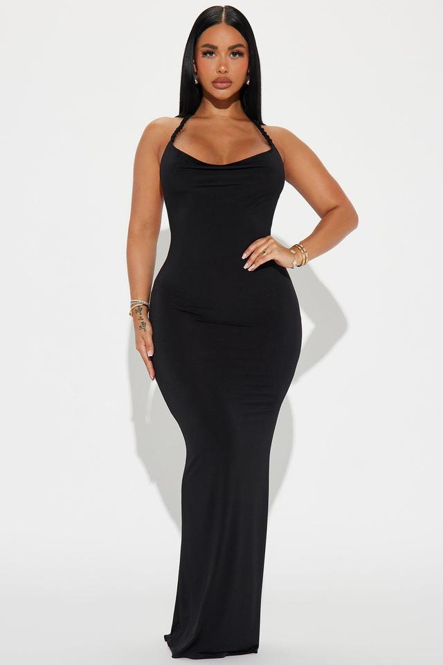 Hannah Multiway Backless Maxi Dress - Black Product Image