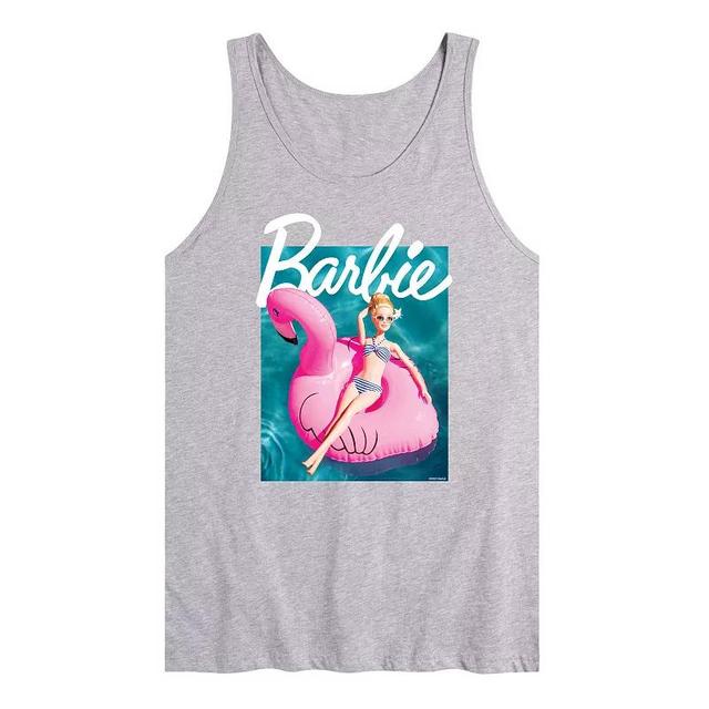 Mens Barbie Pool Flamingo Graphic Tank Top Product Image