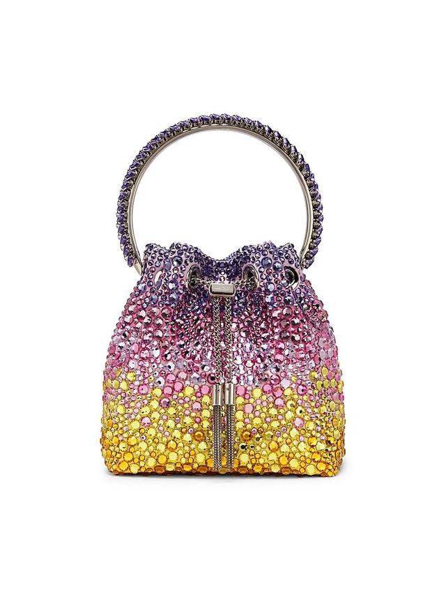 Womens Bon Bon Crystal-Embellished Satin Bag Product Image