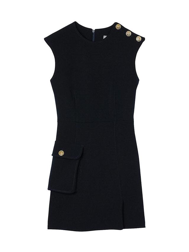 Womens Short Dress with Buttons Product Image