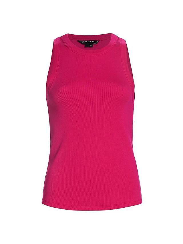 Veronica Beard Jordyn Rib Stretch Cotton Tank Product Image