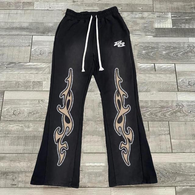 Artistic Vintage Tribal Stylish Casual Flared Sweats Trousers Product Image