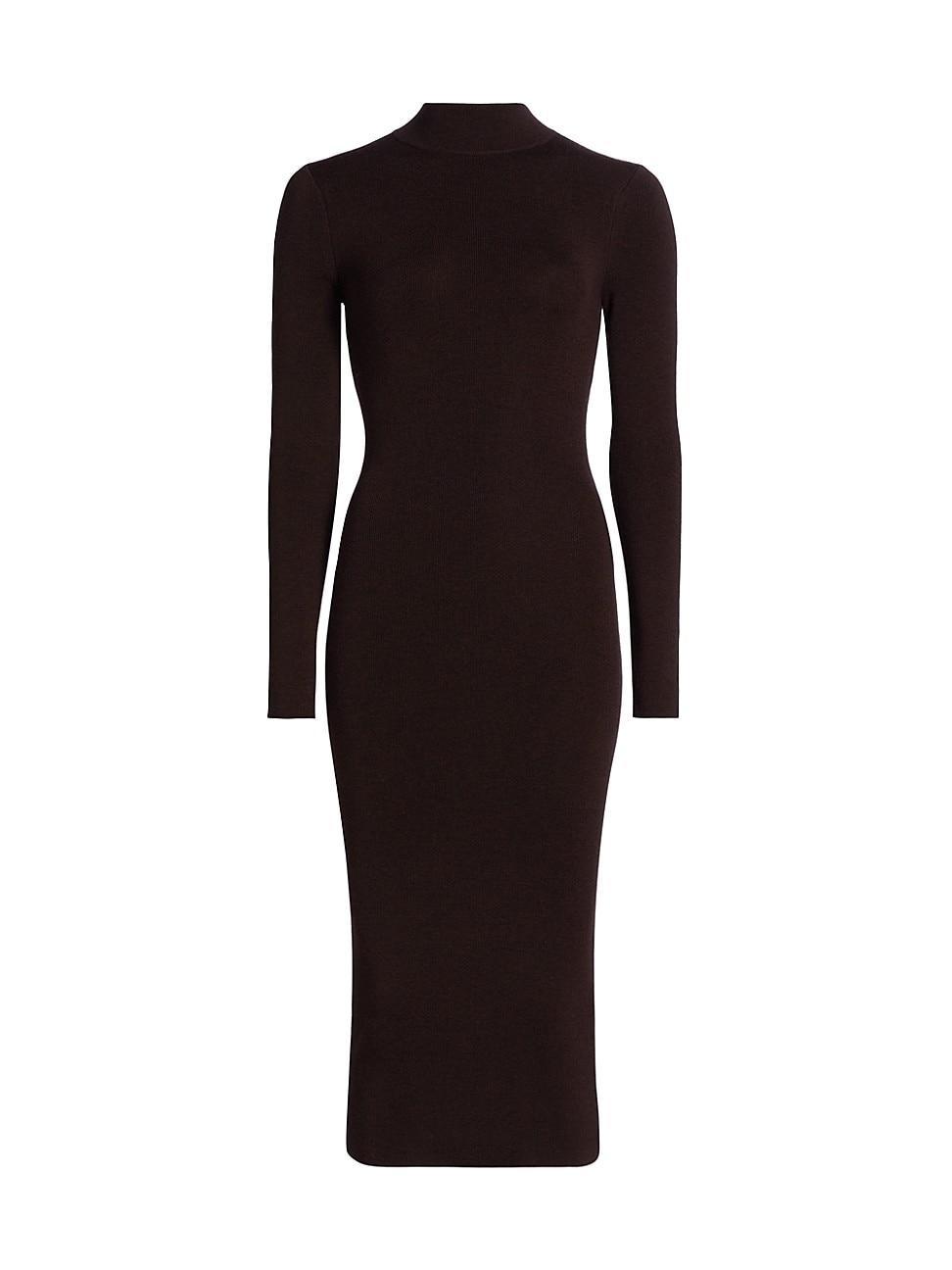 Womens Merino-Blend Knit Midi Dress Product Image