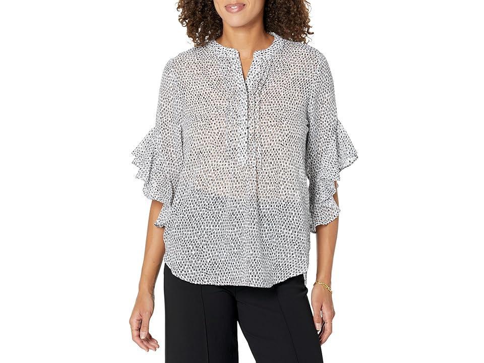 Vince Camuto Ruffle Sleeve Tunic Blouse Product Image