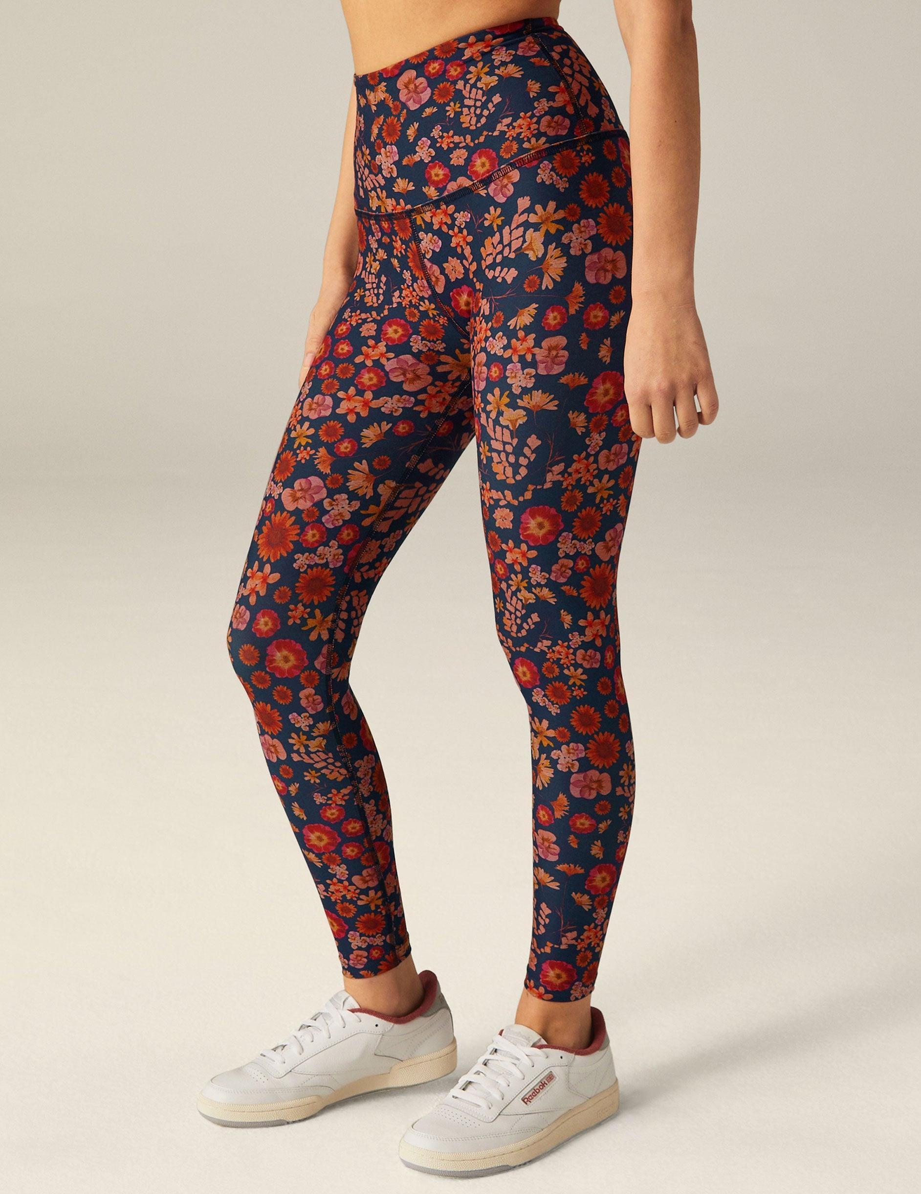 Retro Press Floral SoftMark High Waisted Midi Legging Product Image