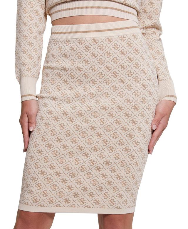 Guess Womens Lise 4G-Logo Pull-On Sweater Skirt Product Image