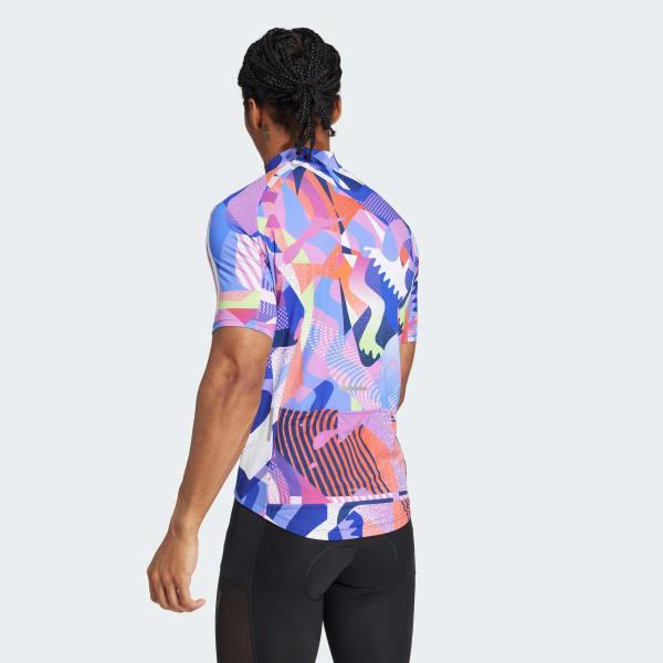 Essentials 3-Stripes Pattern Clash Cycling Jersey Product Image