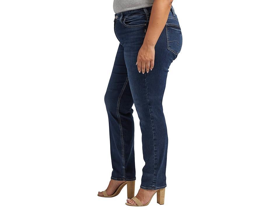 Silver Jeans Co. Plus Size Suki Mid-Rise Straight Leg Jeans W93413COO453 (Indigo) Women's Jeans Product Image