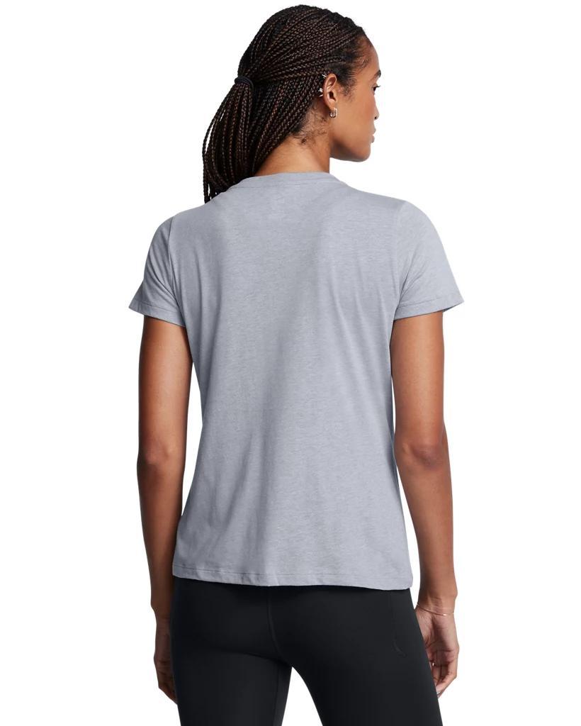 Women's UA Performance Cotton Collegiate V-Neck T-Shirt Product Image