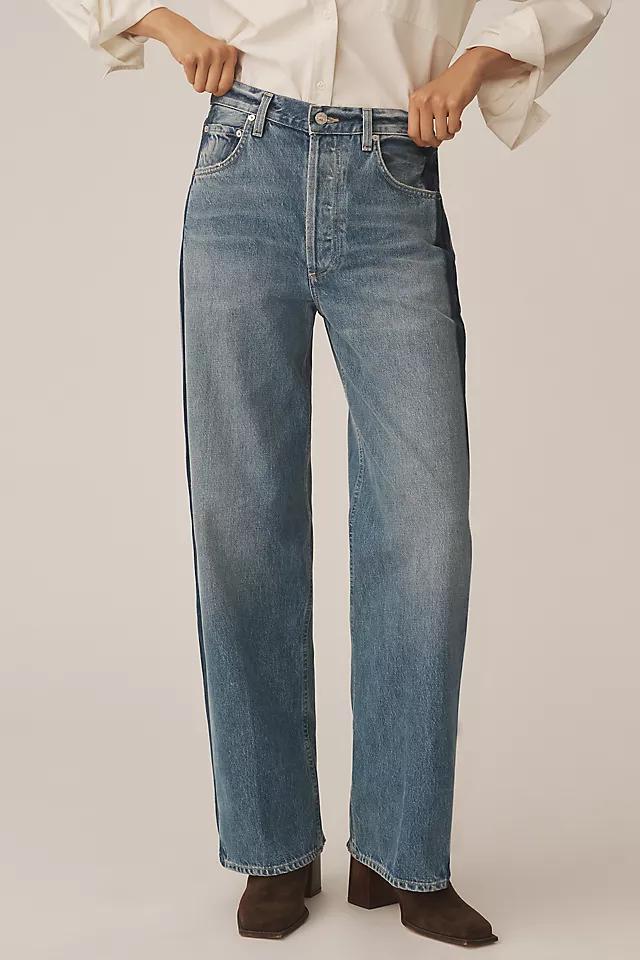 Citizens of Humanity Ayla Textured High-Rise Wide-Leg Jeans Product Image