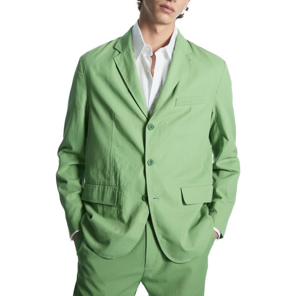 COS Regular-fit Single-breasted Blazer In Green Product Image