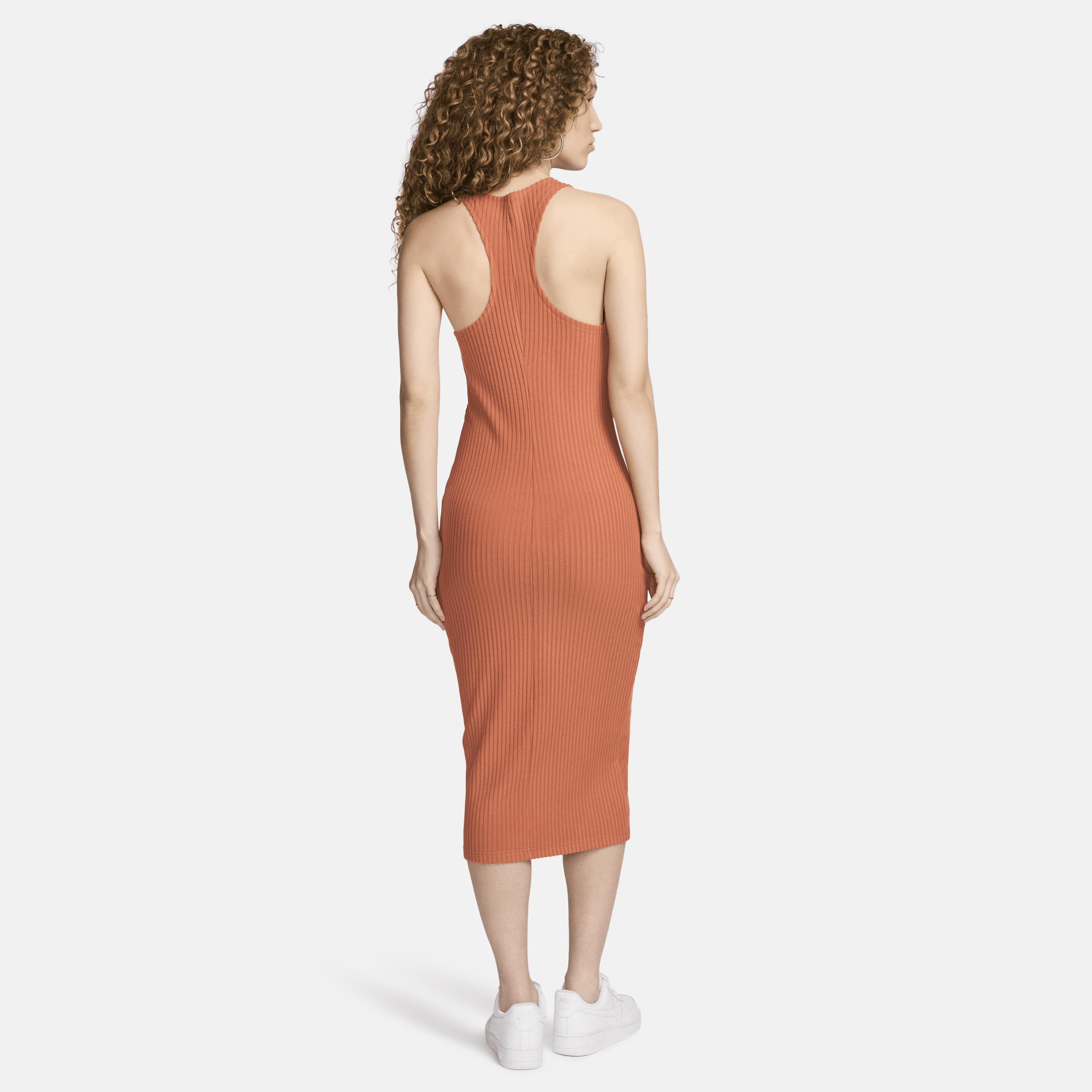 Nike Sportswear Chill Rib Women's Slim Sleeveless Midi Dress Product Image