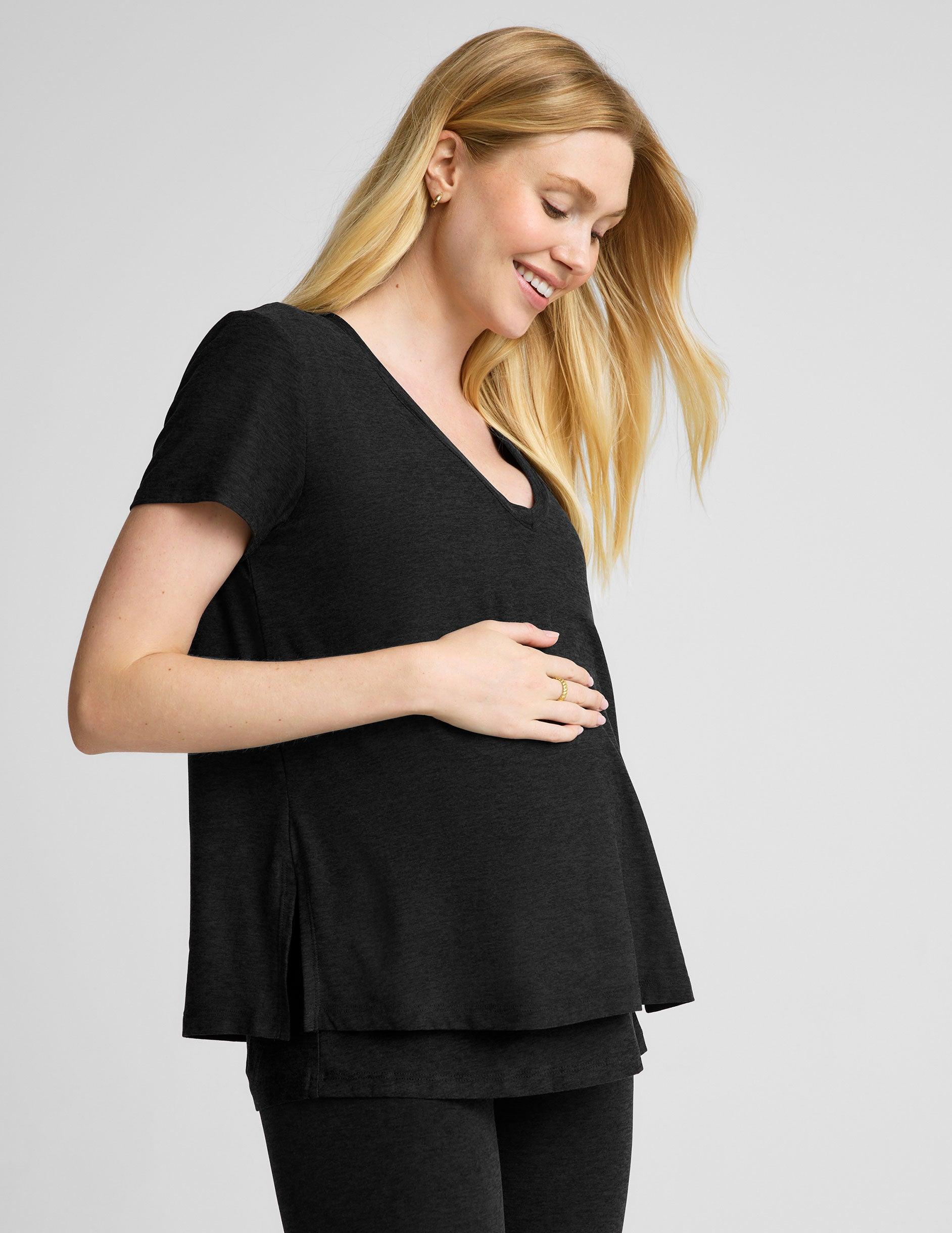 Featherweight Cozy Cover Maternity Nursing Tee Product Image