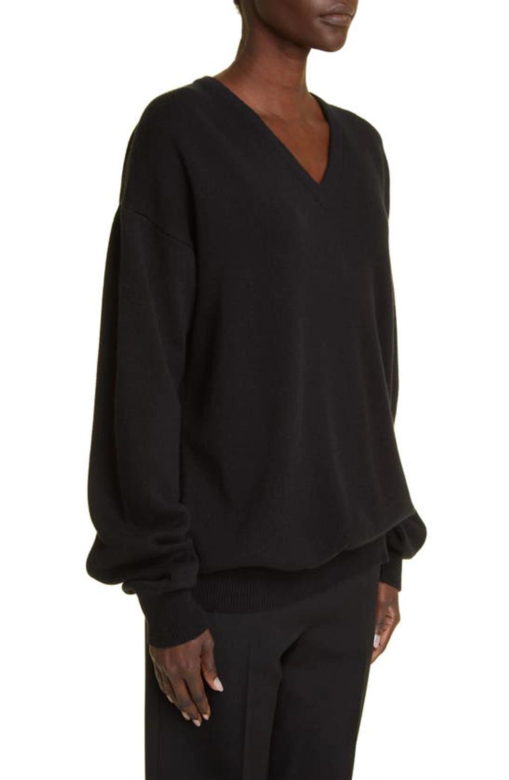 THE ROW Derignon Cashmere Sweater In Black Product Image