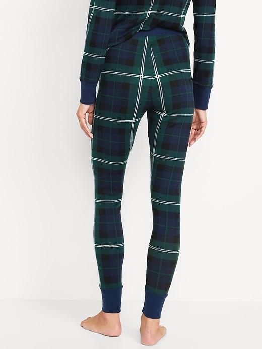 High-Waisted Waffle Pajama Leggings Product Image