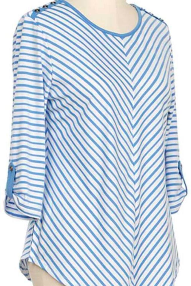 3/4 Sleeve Stripe Top Product Image