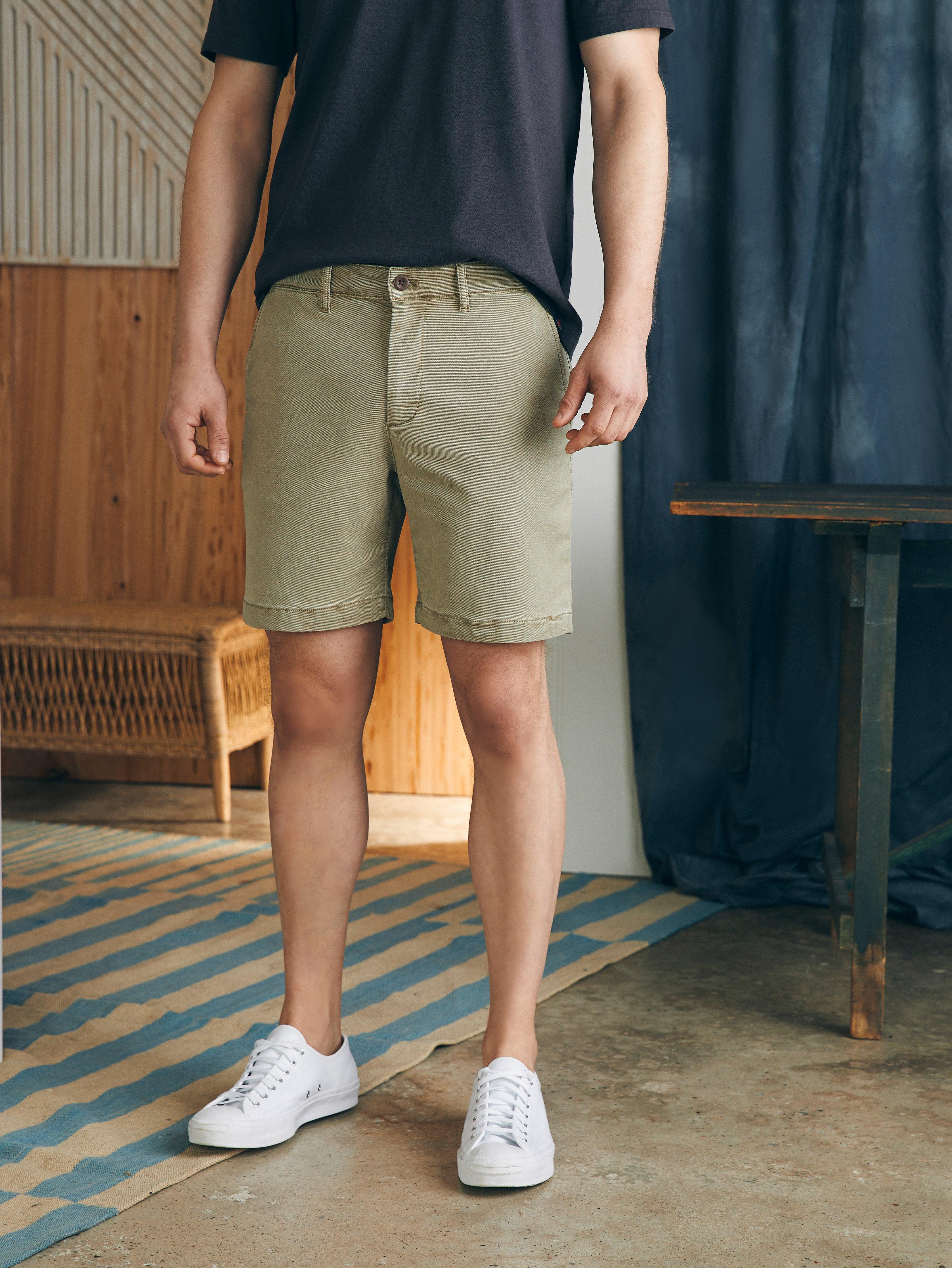 Coastline Stretch Chino Short (8" Inseam) - Mountain Olive Male Product Image