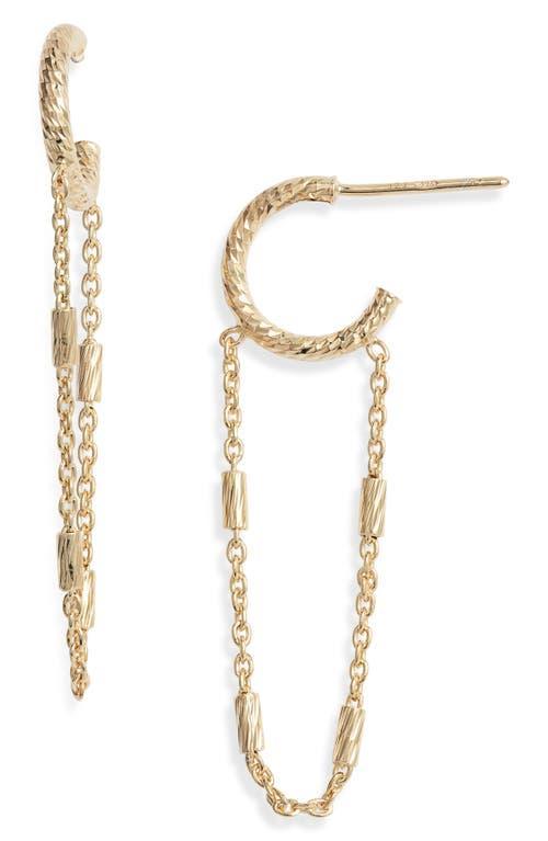 Jennifer Zeuner Helmut Chain Huggie Hoop Earrings Product Image