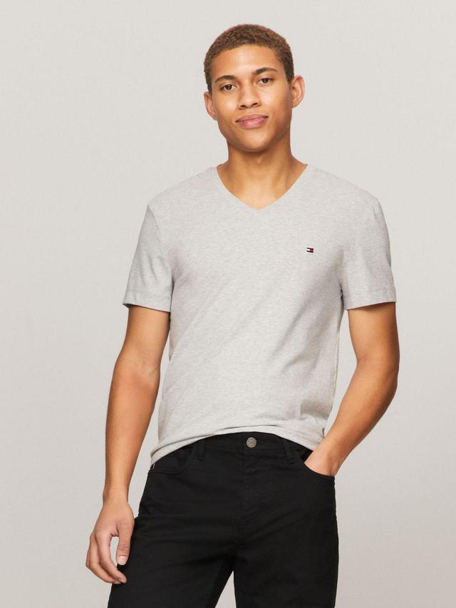 Tommy Hilfiger Men's Slim Fit Solid V-Neck T-Shirt Product Image