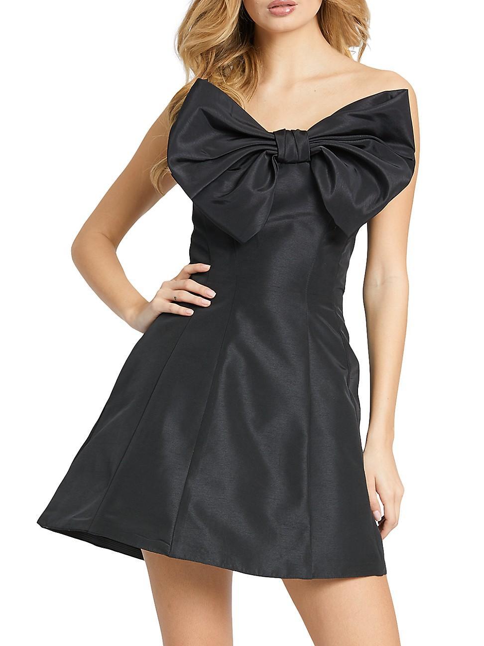 Womens Strapless Bow Minidress Product Image