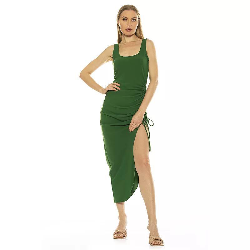 Womens ALEXIA ADMOR Danika Scoopneck Tank Maxi Dress Green Product Image