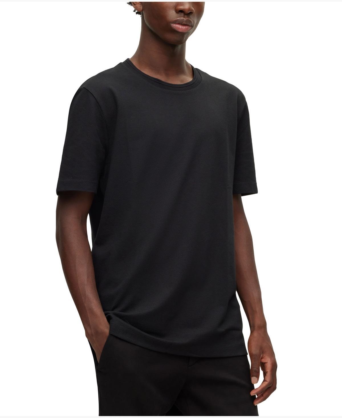 Boss Tiburt Regular Fit Textured Short Sleeve Tee Product Image