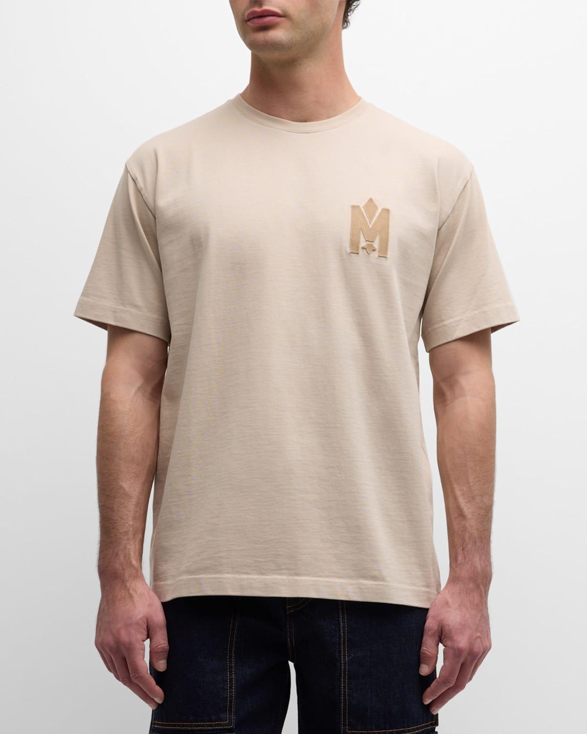 Mens Organic Cotton T-Shirt with Velvet Logo Product Image