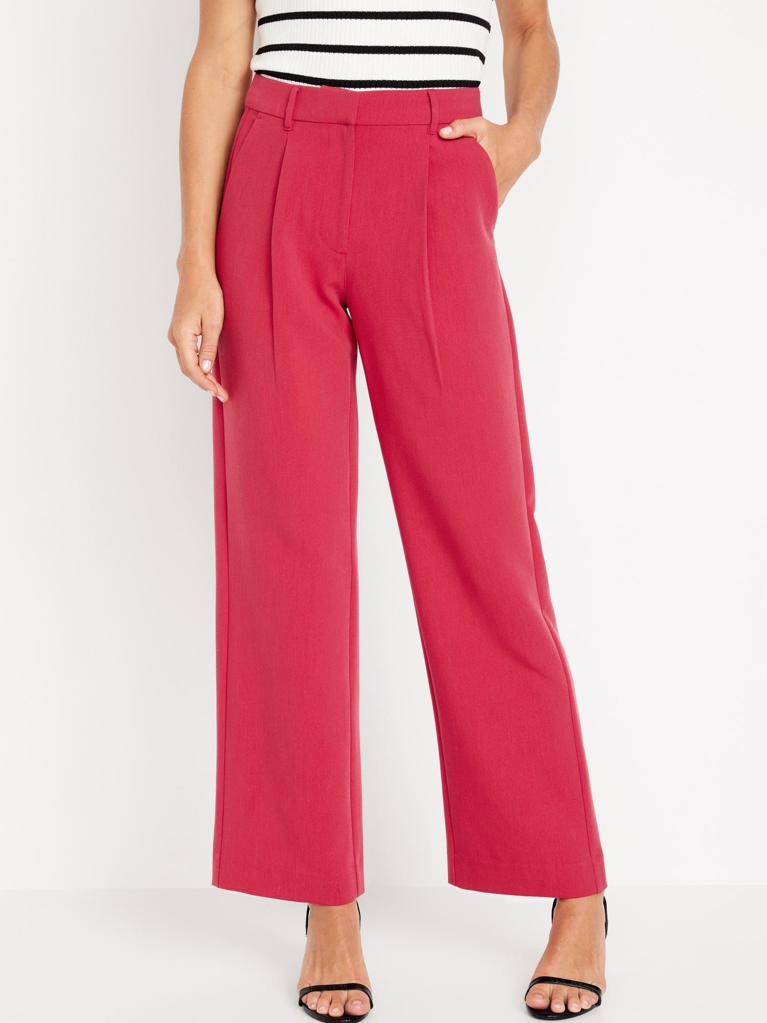 Extra High-Waisted Taylor Wide-Leg Trouser Pants Product Image